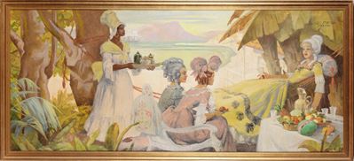 Léo Fontan (1884-1965)allegoria delle Antilles