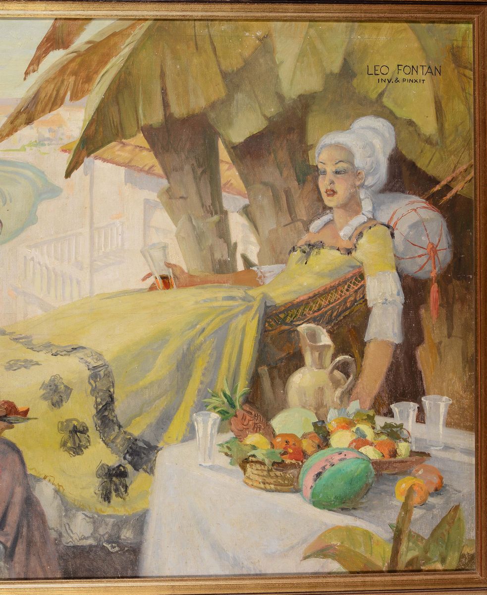 Léo Fontan (1884-1965)allegoria delle Antilles