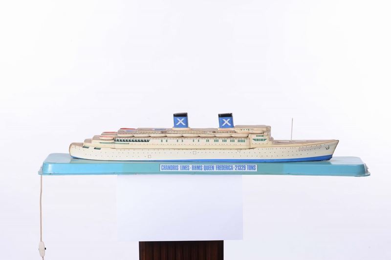 Modello di agenzia del “Rhms Queen Federica” della Chanderis Line  - Auction Maritime Art and Scientific Instruments - Cambi Casa d'Aste