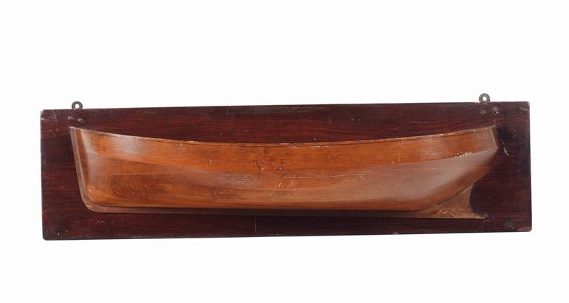 Mezzo Scafo di scialuppa a motore, prima metà XX secolo  - Asta Arte Marinara e Strumenti Scientifici - Cambi Casa d'Aste