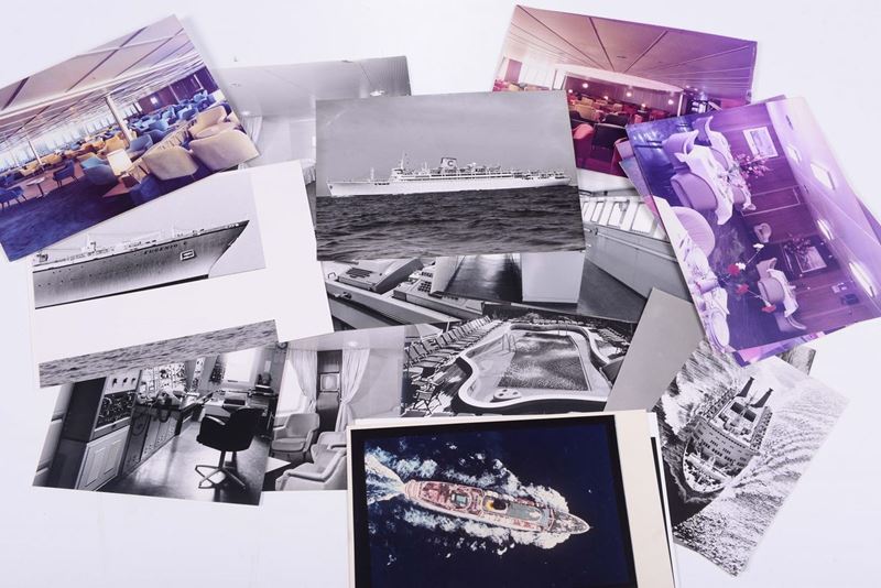 Diciotto foto di navi della compagnia Costa  - Asta Arte Marinara e Strumenti Scientifici - Cambi Casa d'Aste