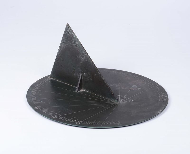 Orologio solare in bronzo brunito  - Auction Maritime Art and Scientific Instruments - Cambi Casa d'Aste