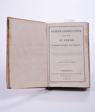 Taples Constantes Faisant Suite Au Cours D'observation Nautiques