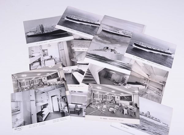 Lotto di 15 foto di navi varie, anni '70