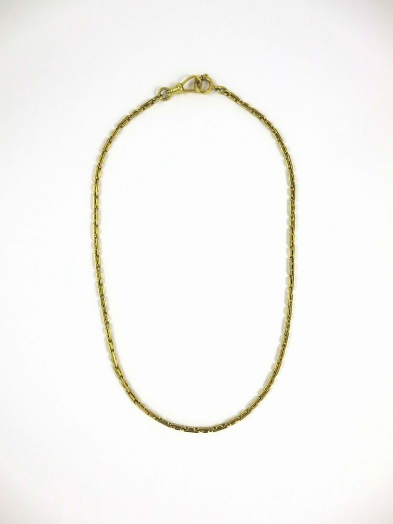 Gold watch chain  - Auction Jewels Timed Auction - Cambi Casa d'Aste
