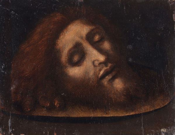 Scuola lombarda del XVI secolo Testa del Battista