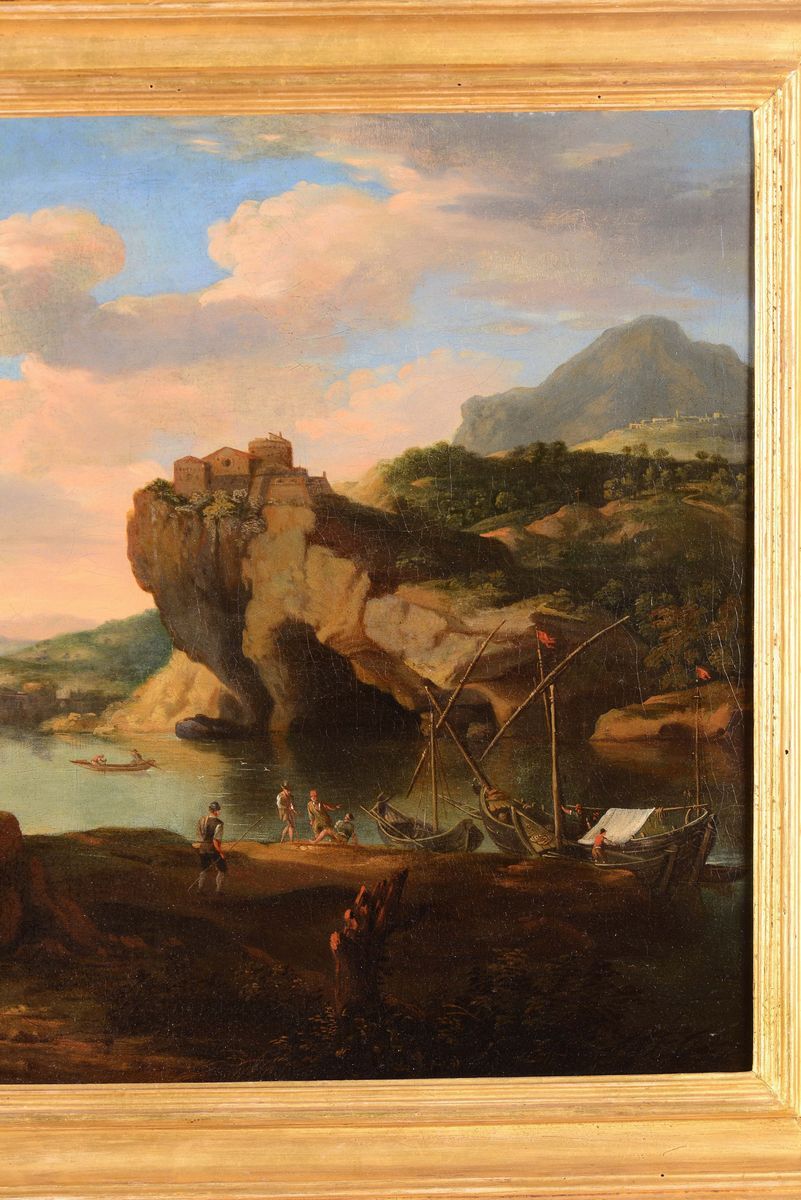 Jacob De Heusch (utrecht 1656- Amsterdam 1701)paesaggio