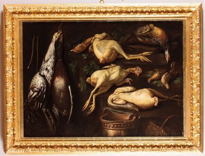 Bartolomeo Arbotori (piacenza 1594 - 1676)natura Morta con Pennuti