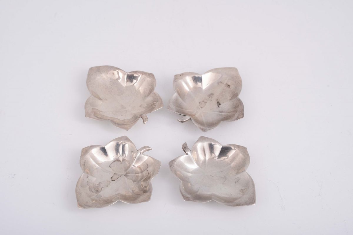 Quattro Piattini in Argento Sterling, Tiffany 1937