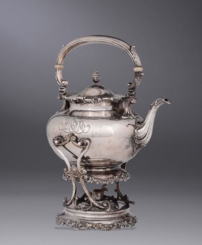 Samovar in Argento Sterling, Ghoram Usa XIX-XIX Secolo