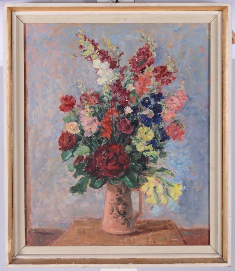 Rodolfo Castagnino (1893-1978) Vaso di fiori  - Auction Asta a Tempo Antiquariato - II - Cambi Casa d'Aste
