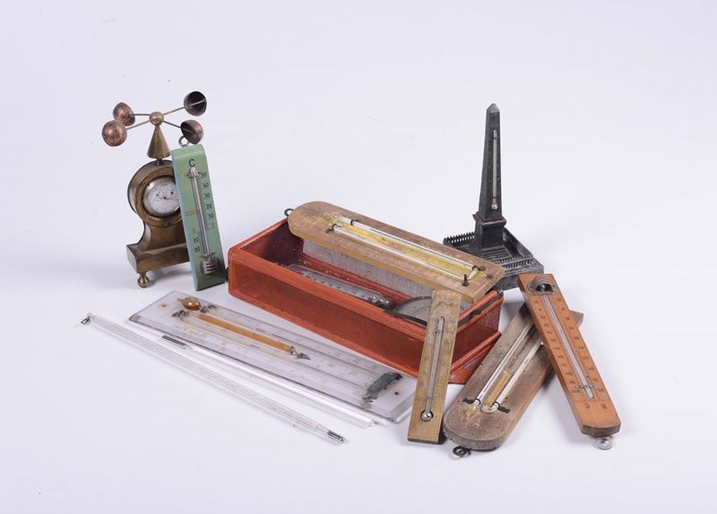 Lotto di termometri e anemometro  - Auction Maritime Art and Scientific Instruments - Cambi Casa d'Aste