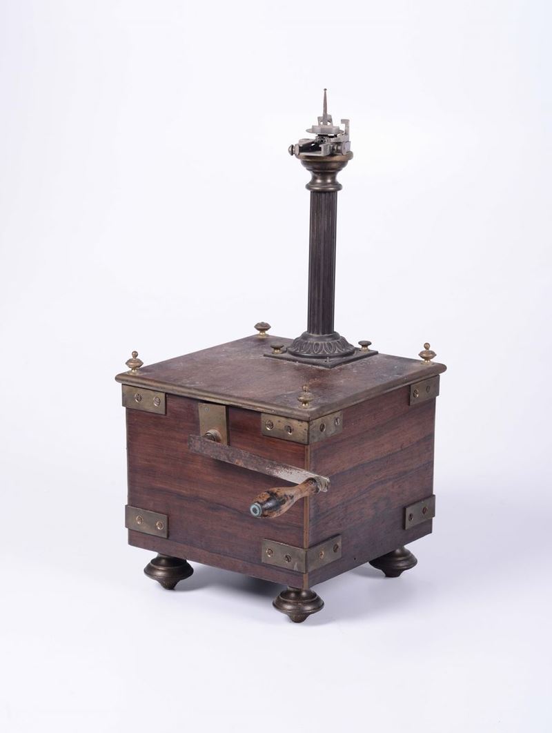 Macchina per planetario in legno con manovella  - Auction Maritime Art and Scientific Instruments - Cambi Casa d'Aste