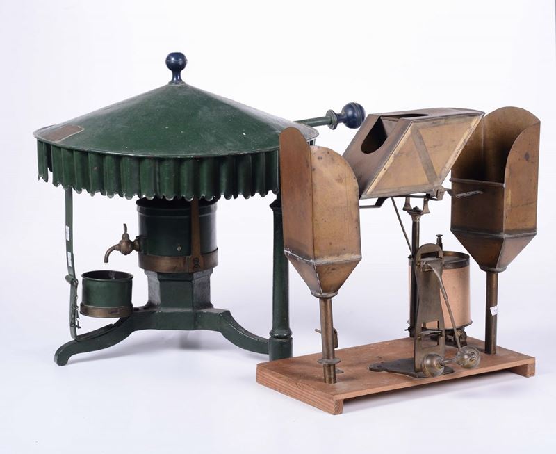 Evaporimetro in metallo laccato verde  - Auction Maritime Art and Scientific Instruments - Cambi Casa d'Aste