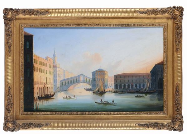 Scuola del XIX secolo Veduta di Venezia Veduta di Venezia