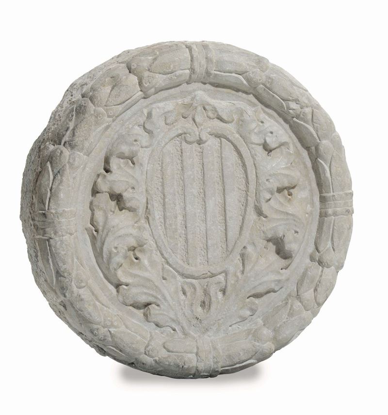 Scultore di area veneta del XVI secolo. Stemma Gentilizio Veneziano  - Auction Fine Art - Cambi Casa d'Aste