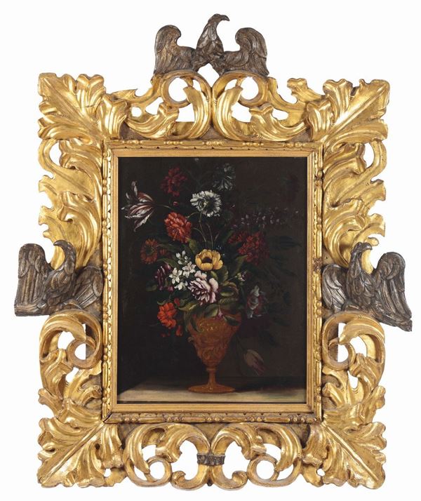 Scuola del XVII secolo Vaso di fiori