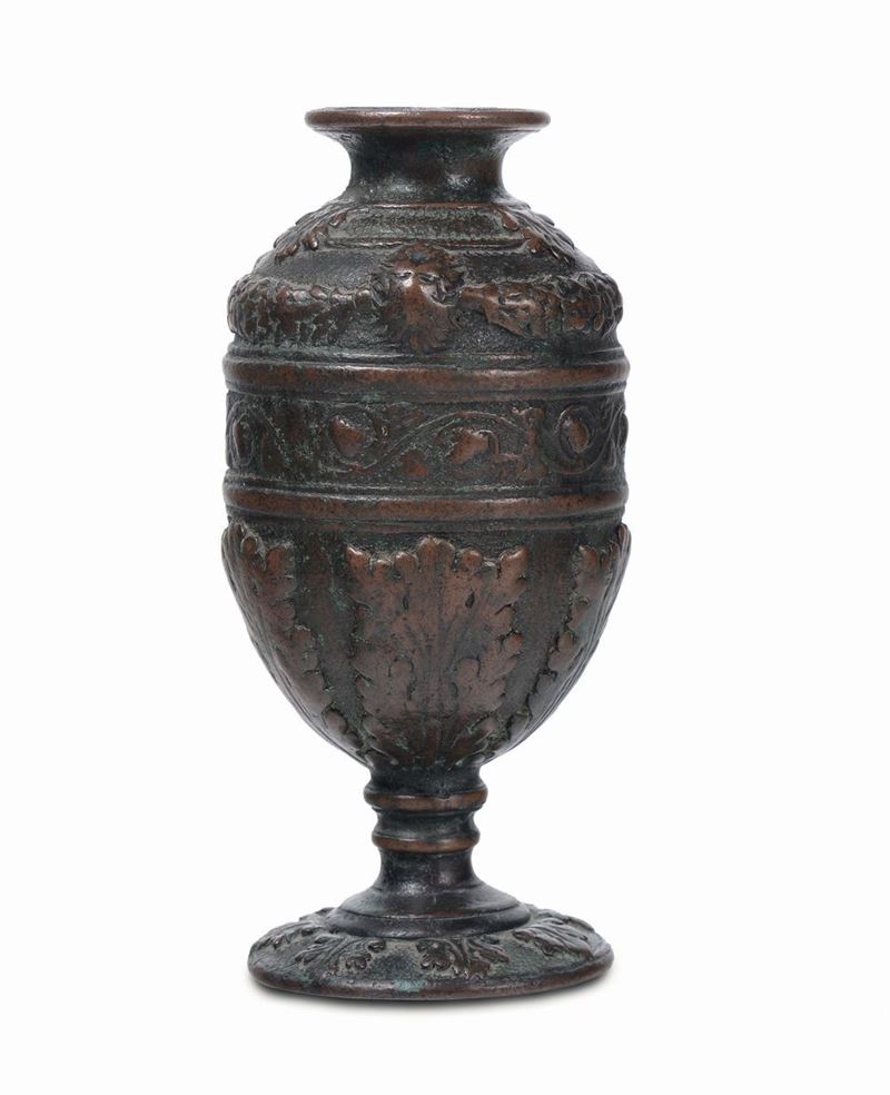 Vaso in bronzo di modello rinascimentale  - Auction Fine Art - Cambi Casa d'Aste