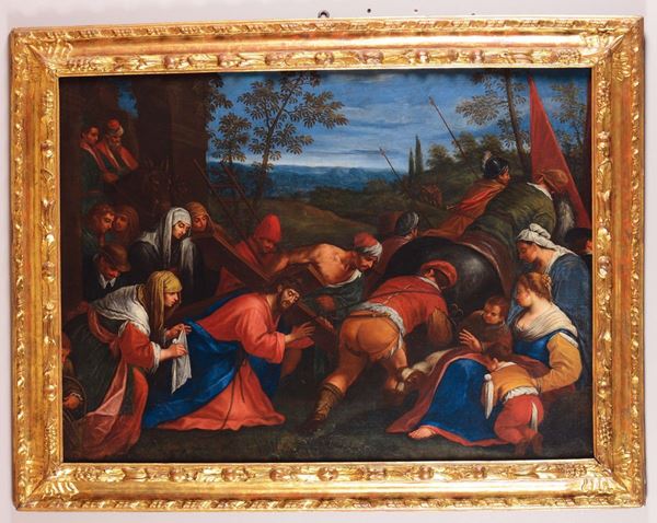 Giambattista dal Ponte detto Bassano (Bassano del Grappa 1553-1613), nei modi di Crocifissione