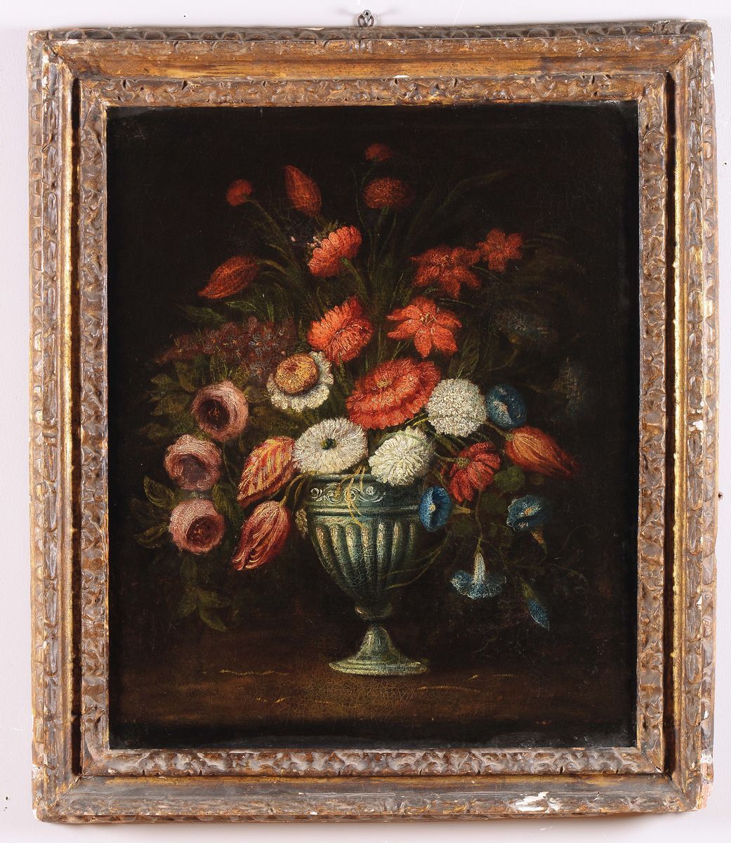 Scuola Italiana del XVIII Secolonatura Morta con Vaso di Fiori Natura Morta con Vaso di Fiori