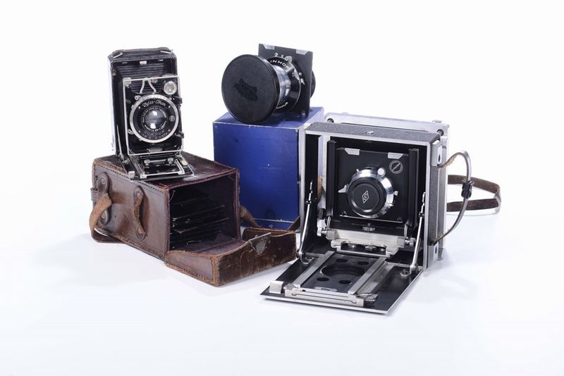 Lotto di due macchine fotografiche a soffietto  - Auction Maritime Art and Scientific Instruments - Cambi Casa d'Aste