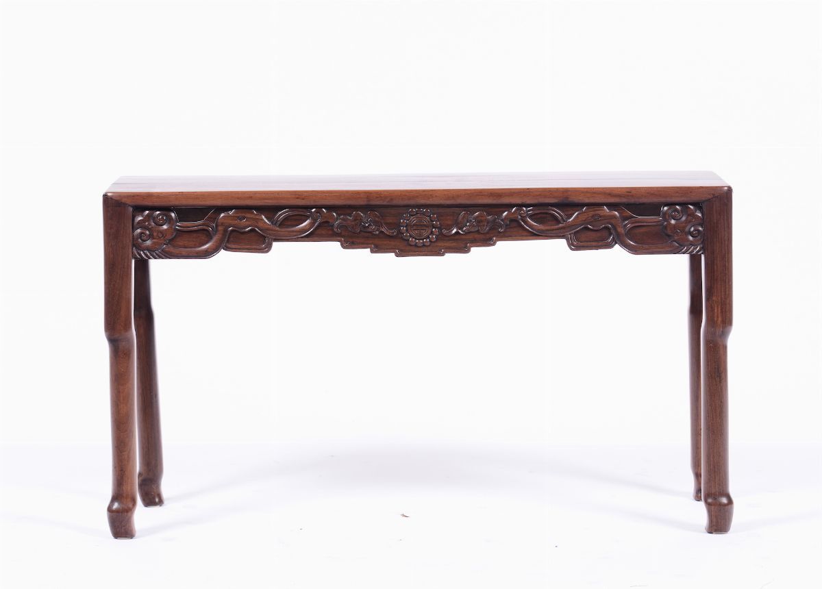Tavolino in Legno di Homu, Cina, Dinastia Qing, XIX Secolo