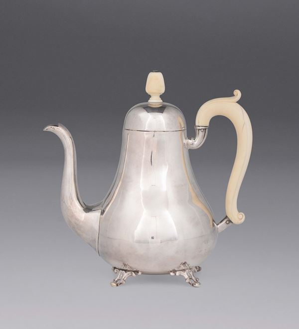 A silver Austro-Hungarian coffee pot, second half of the 19th century