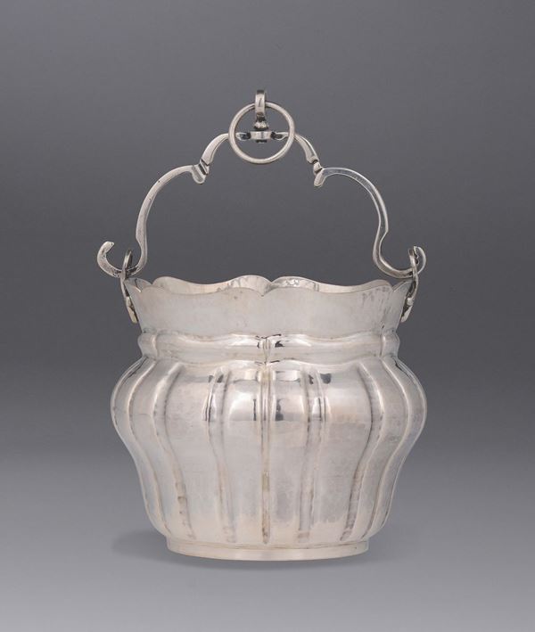 A silver bucket, Venice, 18th century, M.G. tester with stars