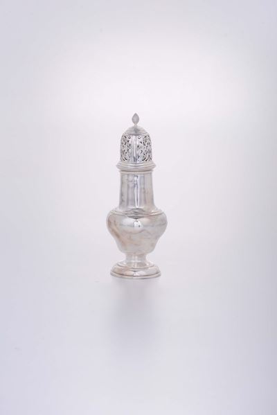 Grande Spargizucchero in Argento, Città di Sheffield 1907, Argentiere g&C-lt