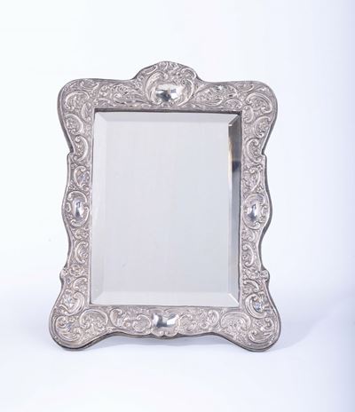 Specchio da Tavolo con Cornice in Argento, Chester 1905