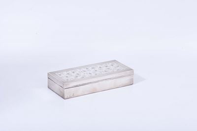 Scatola Portasigarette in Argento Sterling con Monogramma, Argentina Inizio XX Secolo