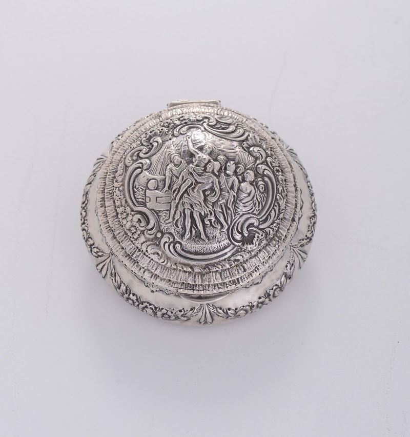Scatola porta cipria in argento sterling, USA XX secolo  - Auction Silvers - Cambi Casa d'Aste
