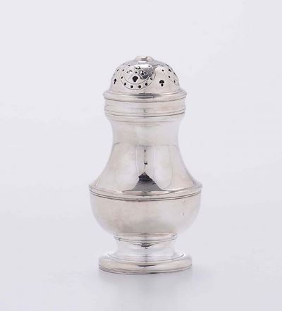 Saliera in Argento, Londra XIX Secolo Monogramma B-ca