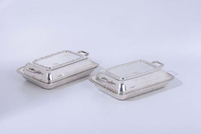 Coppia di Legumiere in Argento, Sheffield Gladwin Ltd, M-1939