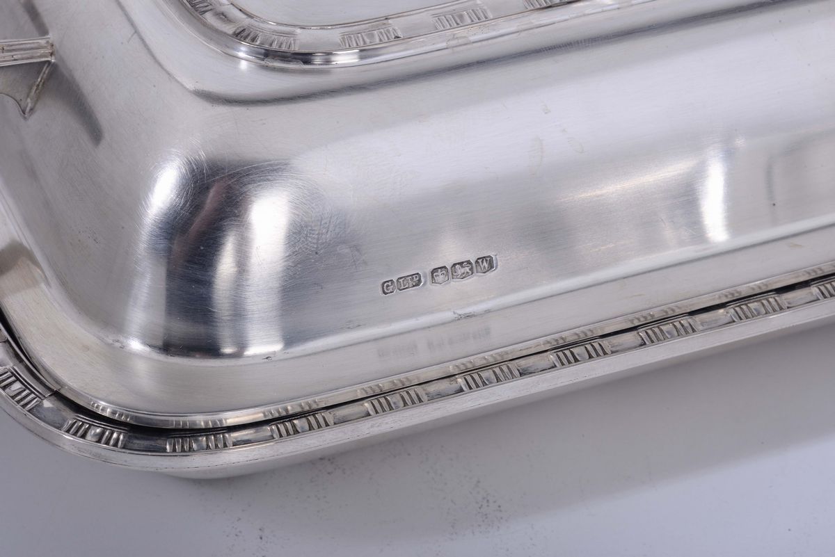 Coppia di Legumiere in Argento, Sheffield Gladwin Ltd, M-1939