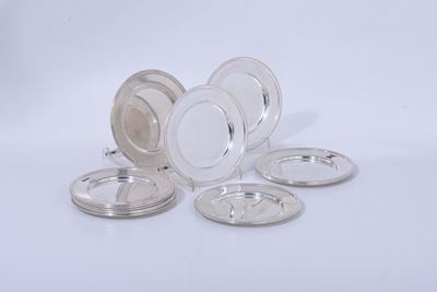 Sei Piattini da Pane Argento Sterling, Inizio XX Secolo