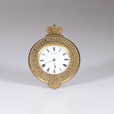 Orologio Circolare da Tavolo, Petrzyk, Vienna, XIX Secolo