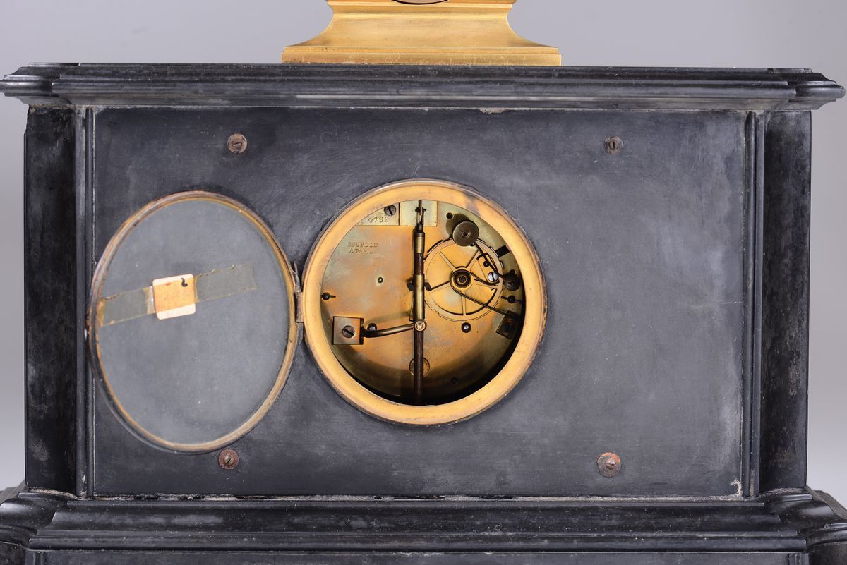 Orologio da Tavolo Luigi Filippo con Calendario, Barometro e Termometro, Bourdin a Paris, Fine XI...