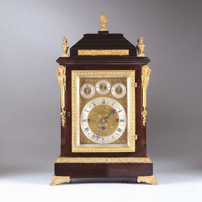 Orologio Bracket Inglese con Carillon, 1870 Circa