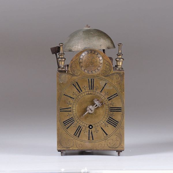 A Francesco Nuzzi lantern clock, Italy, 18th century