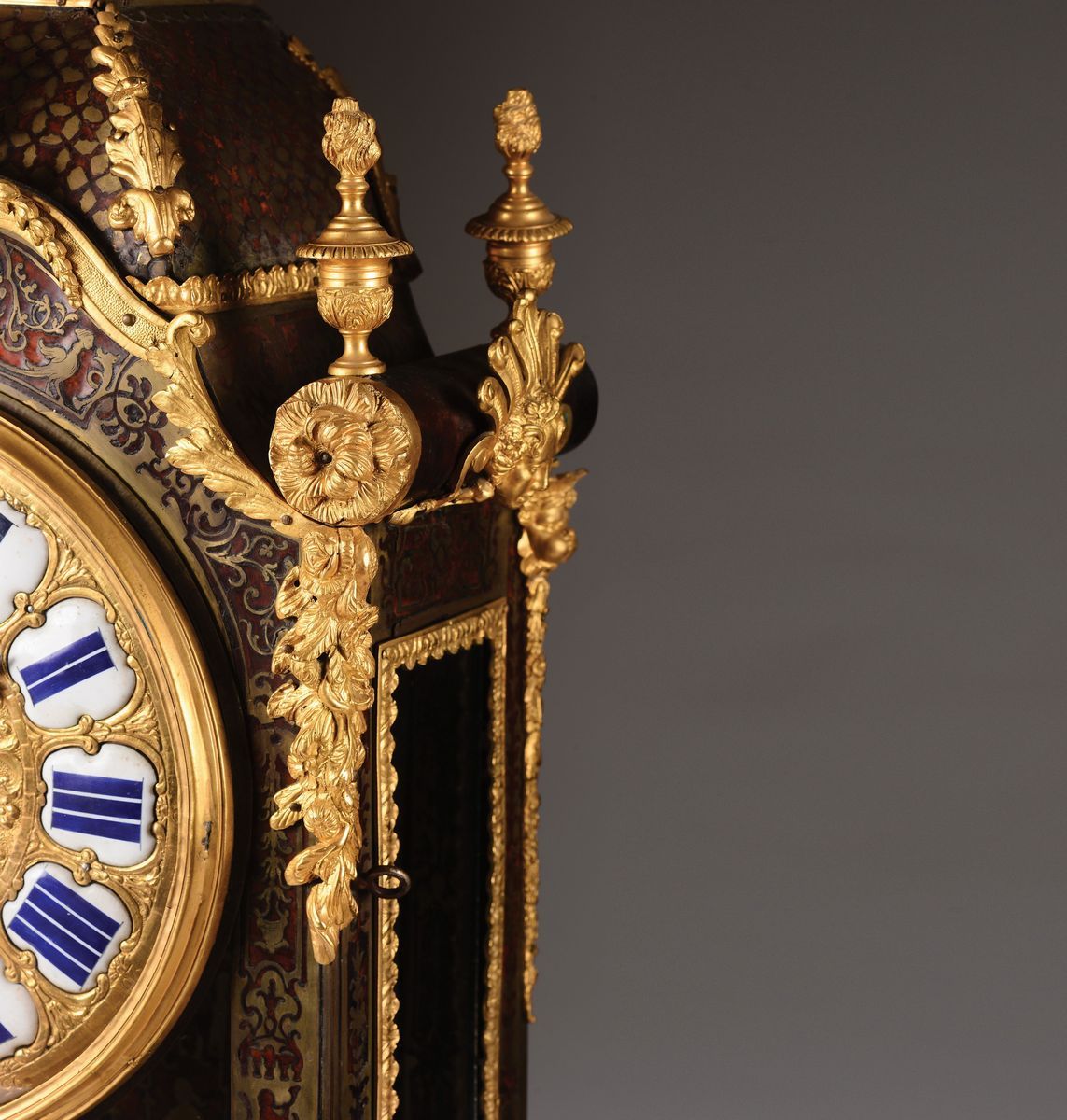 Pendola da Tavolo con Intarsi in Boulle, Francia Luigi XIV