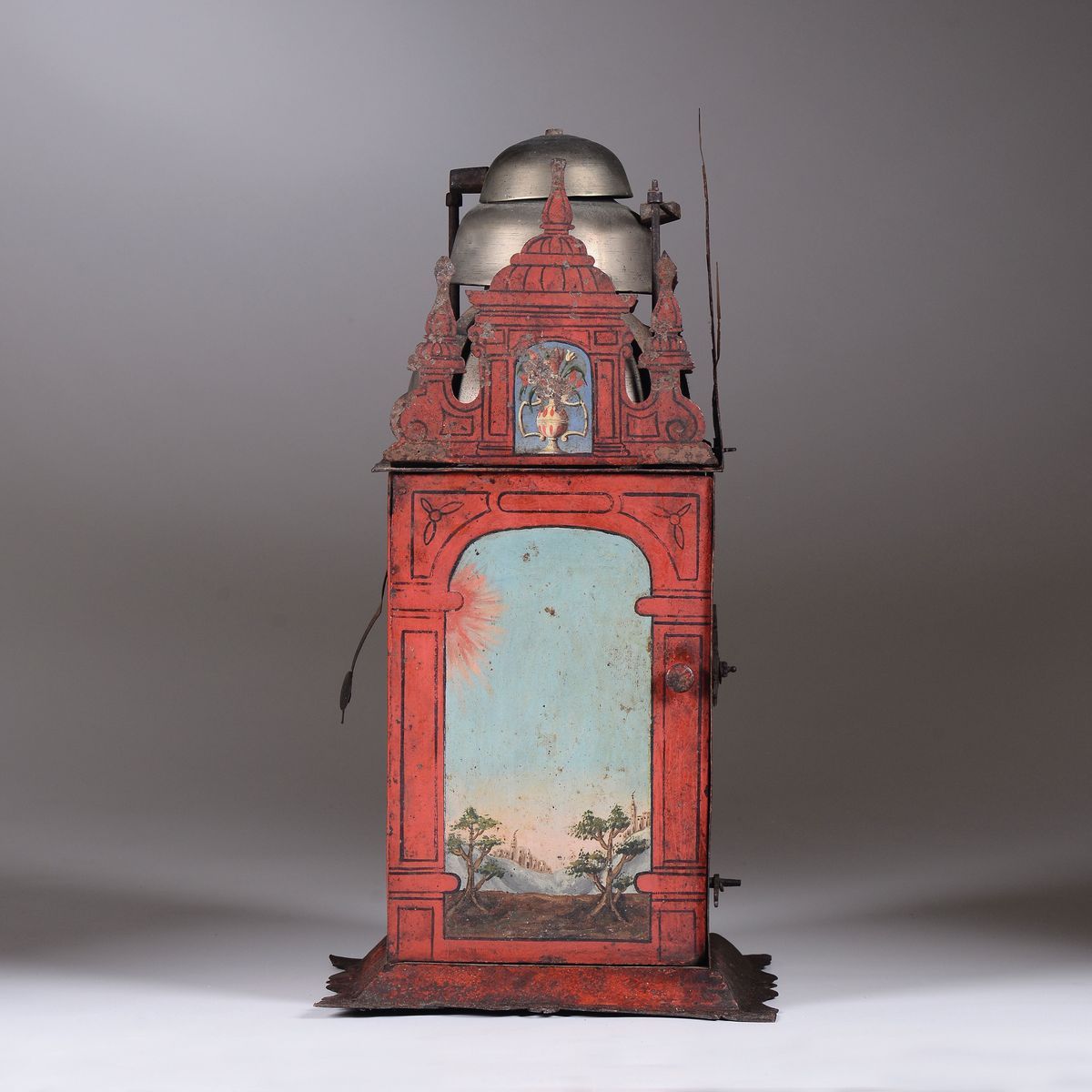 Orologio in Metallo Dipinto, Germania XVII Secolo