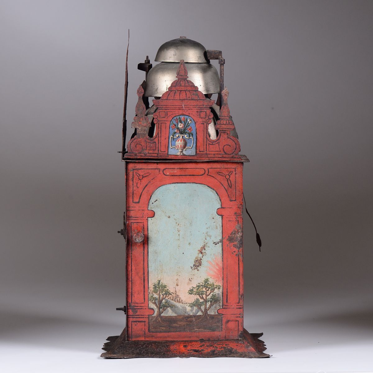 Orologio in Metallo Dipinto, Germania XVII Secolo