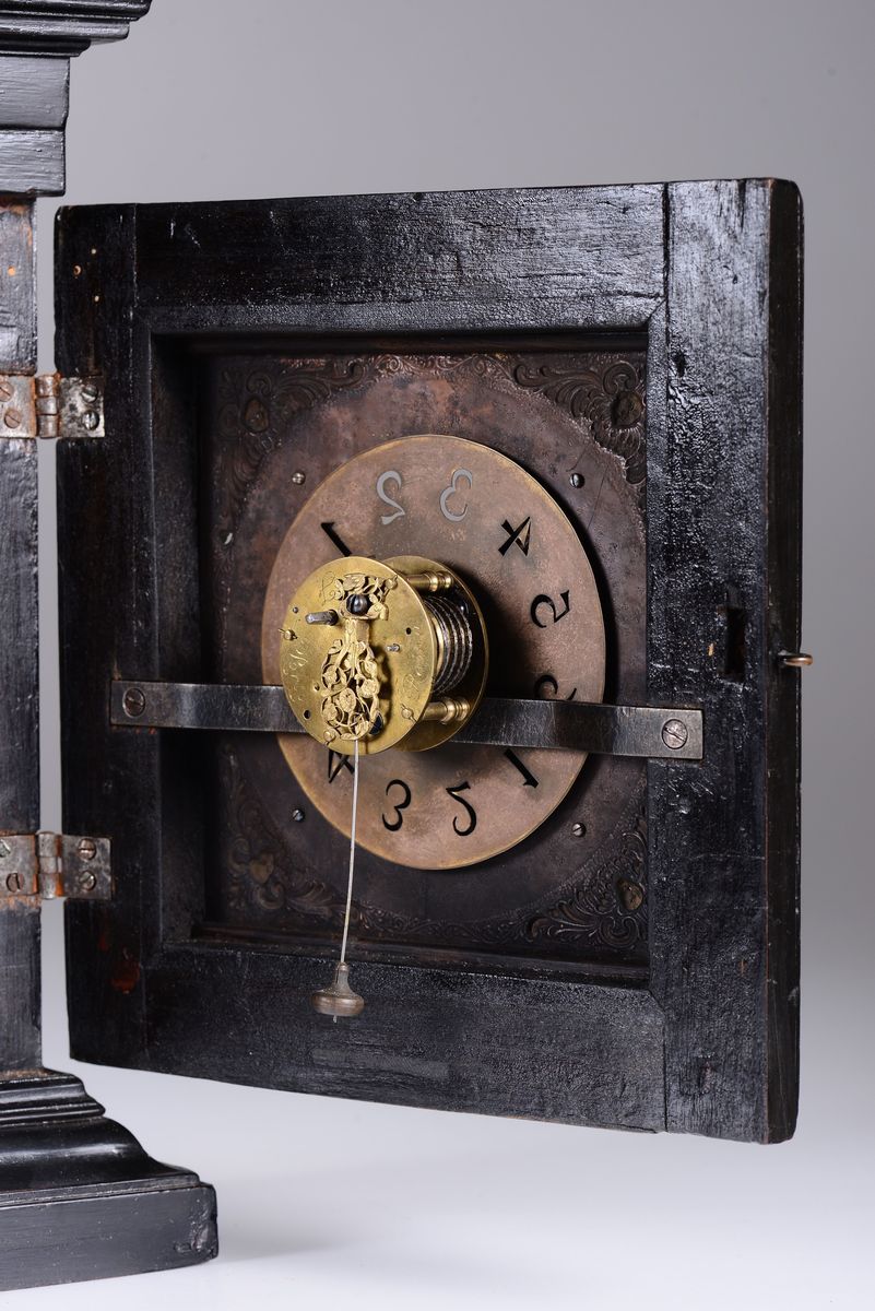 Orologio Notturno in Legno Ebanizzato, Roma, XVIII Secolo