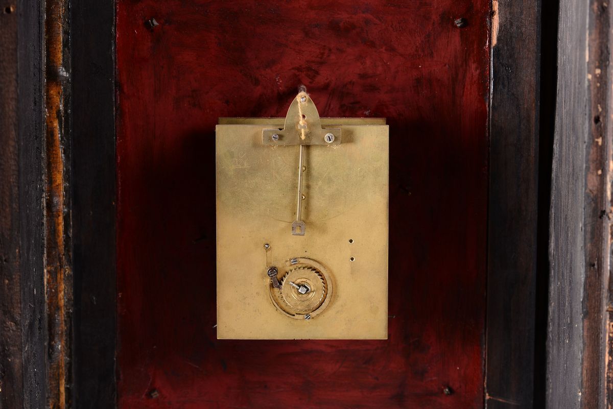Pendola da Tavolo in Legno Ebanizzato, Austria XVIII-XIX Secolo