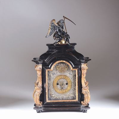 Pendola da Tavolo, Johannes Ziegel-mayer-hoffer Muller Maria Mayergen, Vienna Fine XVII Secolo