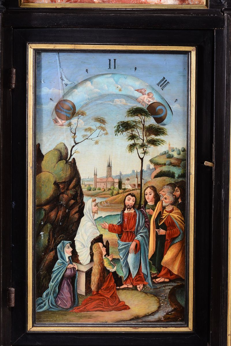 Orologio Notturno in Ebano, Pietre Dure e Bronzo Dorato, Gio Monginot, Firenze, Circa 1690