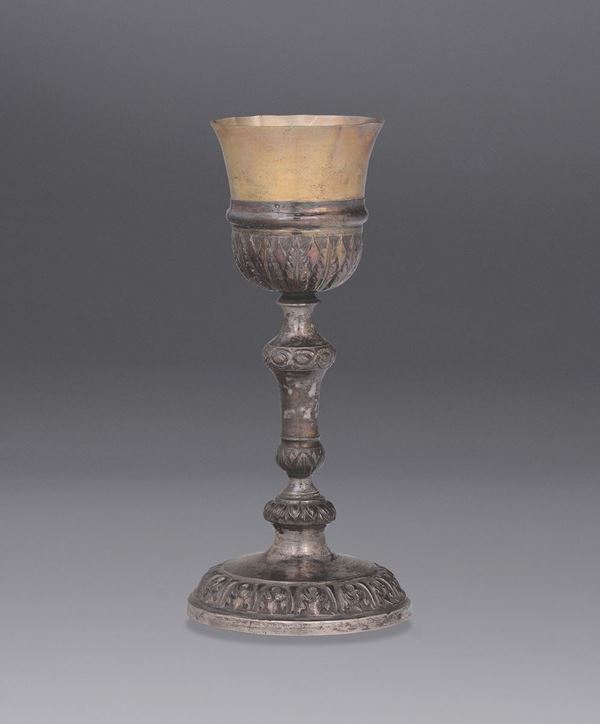 A silver-gilt goblet, Naples, first half of the 19th century, maker L.P.