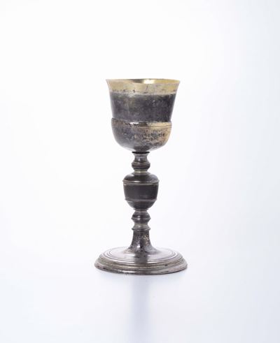 Due Calici in Metallo Argentato, XVIII-XIX Secolo