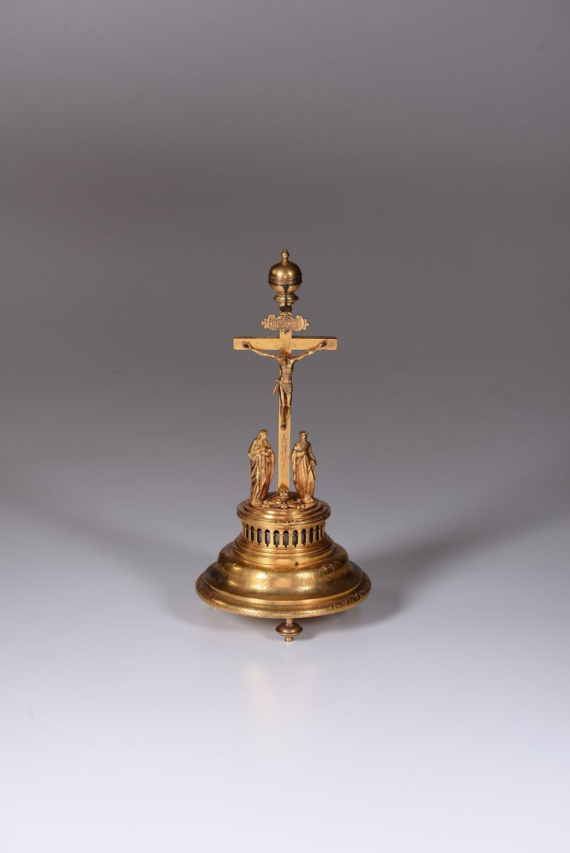 Orologio a Calvario, Jacob Mayr, Austria XVIII Secolo